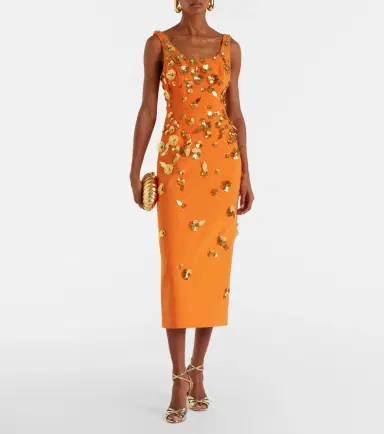 Carolina Herrera Floral-appliqué cocktail dress | Thumbnail 2 Carolina Herrera Floral-appliqué cocktail dress | Thumbnail 2
