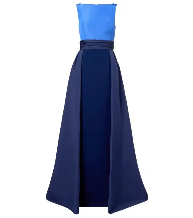 Carolina Herrera Colorblocked silk faille gown