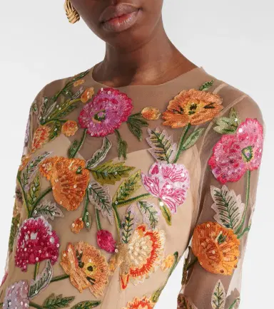 Carolina Herrera Embroidered floral tulle gown | Thumbnail 2 Carolina Herrera Embroidered floral tulle gown | Thumbnail 2