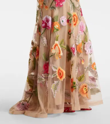 Carolina Herrera Embroidered floral tulle gown | Thumbnail 3 Carolina Herrera Embroidered floral tulle gown | Thumbnail 3