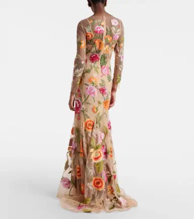 Carolina Herrera Embroidered floral tulle gown | Thumbnail 6 Carolina Herrera Embroidered floral tulle gown | Thumbnail 6