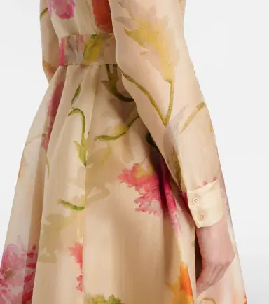 Carolina Herrera Belted floral silk shirt dress | Thumbnail 4 Carolina Herrera Belted floral silk shirt dress | Thumbnail 4