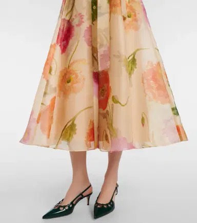 Carolina Herrera Belted floral silk shirt dress | Thumbnail 6 Carolina Herrera Belted floral silk shirt dress | Thumbnail 6