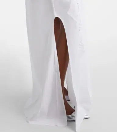 Carolina Herrera Embroidered cotton-blend gown | Thumbnail 3