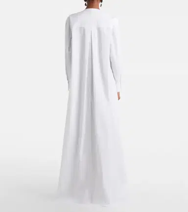 Carolina Herrera Embroidered cotton-blend gown | Thumbnail 5