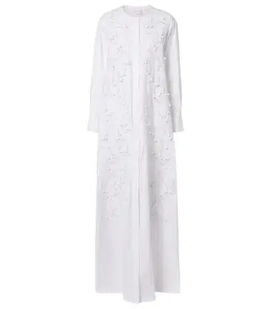 Carolina Herrera Embroidered cotton-blend gown | Thumbnail 1
