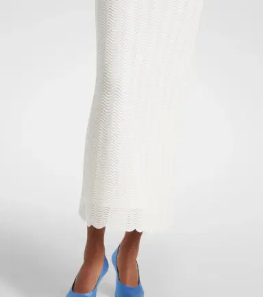 Carolina Herrera Knitted scalloped midi dress | Thumbnail 5 Carolina Herrera Knitted scalloped midi dress | Thumbnail 5