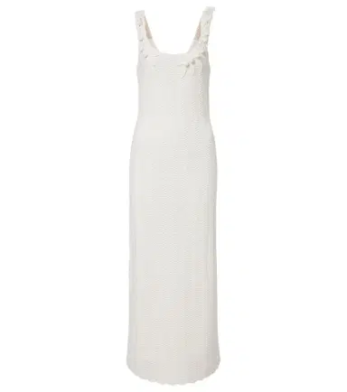 Carolina Herrera Knitted scalloped midi dress | Thumbnail 1 Carolina Herrera Knitted scalloped midi dress | Thumbnail 1