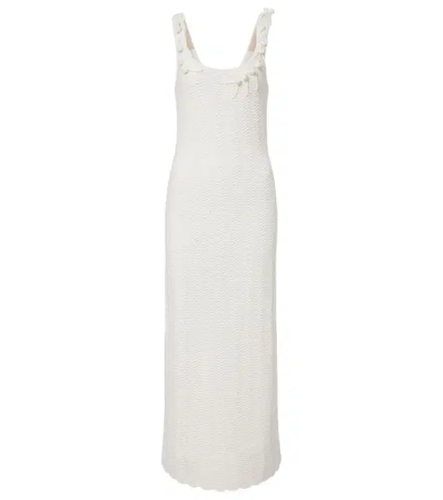 Carolina Herrera Knitted scalloped midi dress