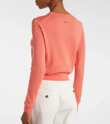 Carolina Herrera Cropped silk and cotton cardigan | Thumbnail 7
