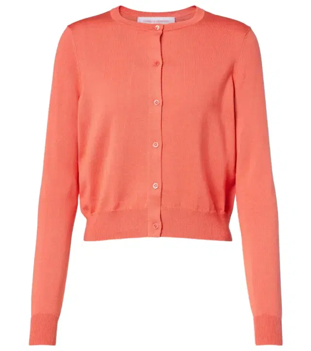 Carolina Herrera Cropped silk and cotton cardigan