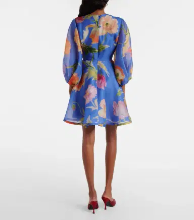 Carolina Herrera Floral silk organza minidress | Thumbnail 5