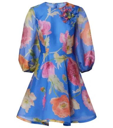 Carolina Herrera Floral silk organza minidress | Thumbnail 1