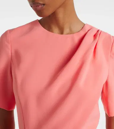 Carolina Herrera Belted crêpe midi dress | Thumbnail 2 Carolina Herrera Belted crêpe midi dress | Thumbnail 2
