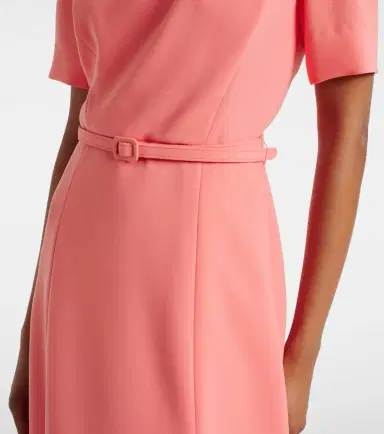 Carolina Herrera Belted crêpe midi dress | Thumbnail 5 Carolina Herrera Belted crêpe midi dress | Thumbnail 5