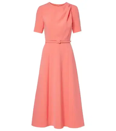 Carolina Herrera Belted crêpe midi dress | Thumbnail 1 Carolina Herrera Belted crêpe midi dress | Thumbnail 1