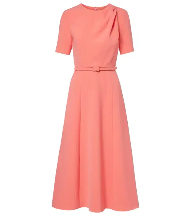 Carolina Herrera Belted crêpe midi dress