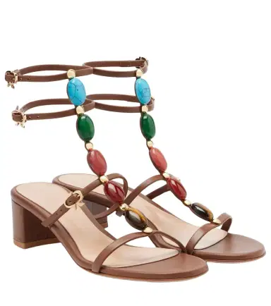 Gianvito Rossi Shanti 45 leather sandals | Thumbnail 1 Gianvito Rossi Shanti 45 leather sandals | Thumbnail 1