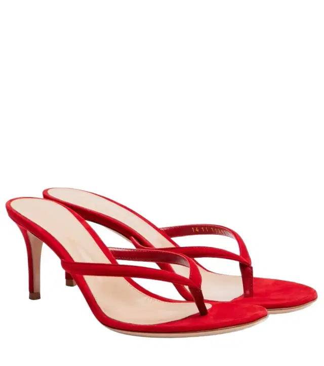 Gianvito Rossi Calypso suede thong sandals