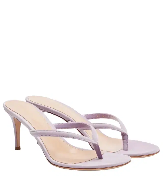 Gianvito Rossi Calypso suede thong sandals