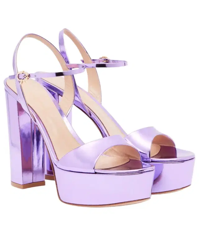 Gianvito Rossi Marlena 125 leather platform sandals