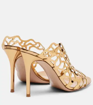 Gianvito Rossi Metallic leather mules | Thumbnail 3 Gianvito Rossi Metallic leather mules | Thumbnail 3