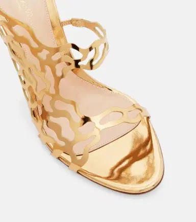 Gianvito Rossi Metallic leather mules | Thumbnail 4 Gianvito Rossi Metallic leather mules | Thumbnail 4