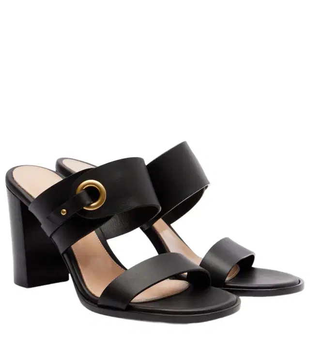 85 leather mules