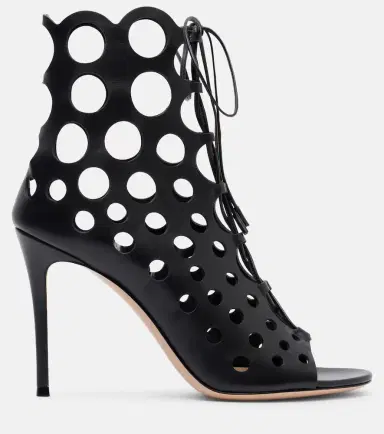 Gianvito Rossi 95 perforated leather pumps | Thumbnail 2 Gianvito Rossi 95 perforated leather pumps | Thumbnail 2