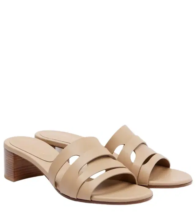 Gianvito Rossi Nora leather mules