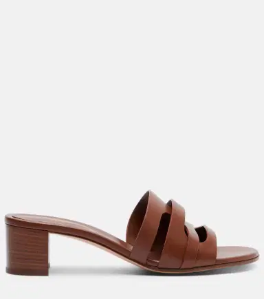Gianvito Rossi Nora leather mules | Thumbnail 2 Gianvito Rossi Nora leather mules | Thumbnail 2