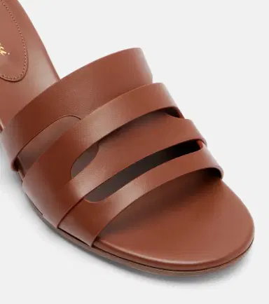 Gianvito Rossi Nora leather mules | Thumbnail 3 Gianvito Rossi Nora leather mules | Thumbnail 3