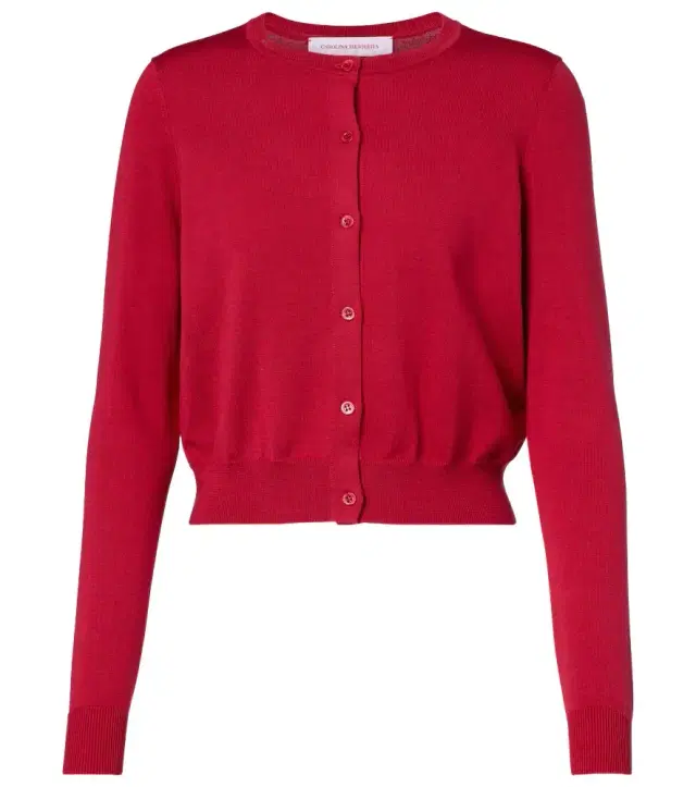 Carolina Herrera Cropped silk and cotton cardigan