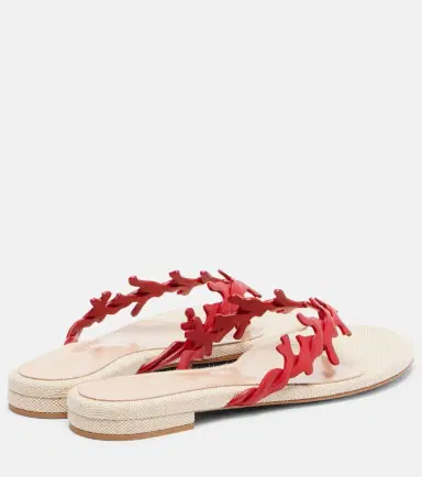 Gianvito Rossi Canvas and leather thong sandals | Thumbnail 3