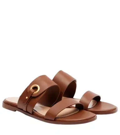 Gianvito Rossi Granada leather sandals | Thumbnail 1 Gianvito Rossi Granada leather sandals | Thumbnail 1