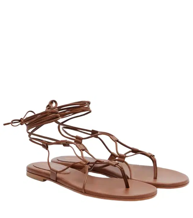 Leather gladiator sandals