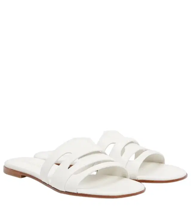 Gianvito Rossi Nora leather slides