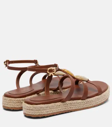 Gianvito Rossi Embellished leather espadrille sandals | Thumbnail 3 Gianvito Rossi Embellished leather espadrille sandals | Thumbnail 3
