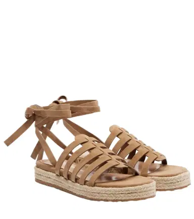 Gianvito Rossi Pompei suede espadrille sandals | Thumbnail 1 Gianvito Rossi Pompei suede espadrille sandals | Thumbnail 1