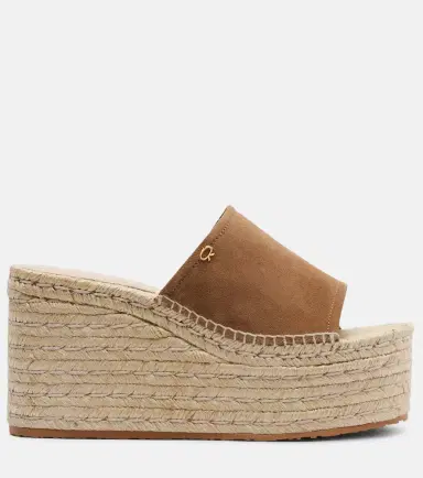 Gianvito Rossi Suede espadrille wedges | Thumbnail 3 Gianvito Rossi Suede espadrille wedges | Thumbnail 3