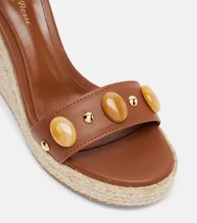 Gianvito Rossi Embellished leather espadrille wedges | Thumbnail 2 Gianvito Rossi Embellished leather espadrille wedges | Thumbnail 2