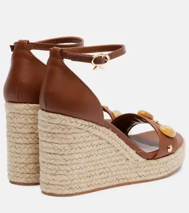 Gianvito Rossi Embellished leather espadrille wedges | Thumbnail 4 Gianvito Rossi Embellished leather espadrille wedges | Thumbnail 4