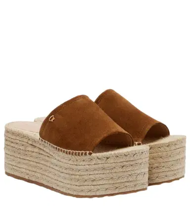 Gianvito Rossi Suede espadrille sandals | Thumbnail 1 Gianvito Rossi Suede espadrille sandals | Thumbnail 1