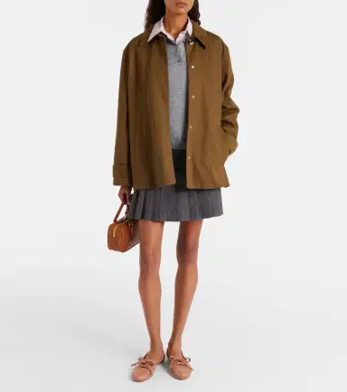 Gianvito Rossi Vault leather-trimmed suede ballet flats | Thumbnail 5