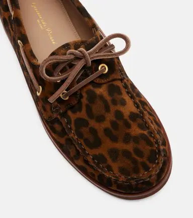 Gianvito Rossi Vandee leopard-print suede boat shoes | Thumbnail 4 Gianvito Rossi Vandee leopard-print suede boat shoes | Thumbnail 4