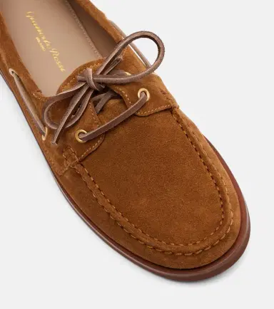 Gianvito Rossi Vandee suede boat shoes | Thumbnail 3