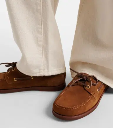 Gianvito Rossi Vandee suede boat shoes | Thumbnail 6