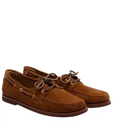 Gianvito Rossi Vandee suede boat shoes | Thumbnail 1