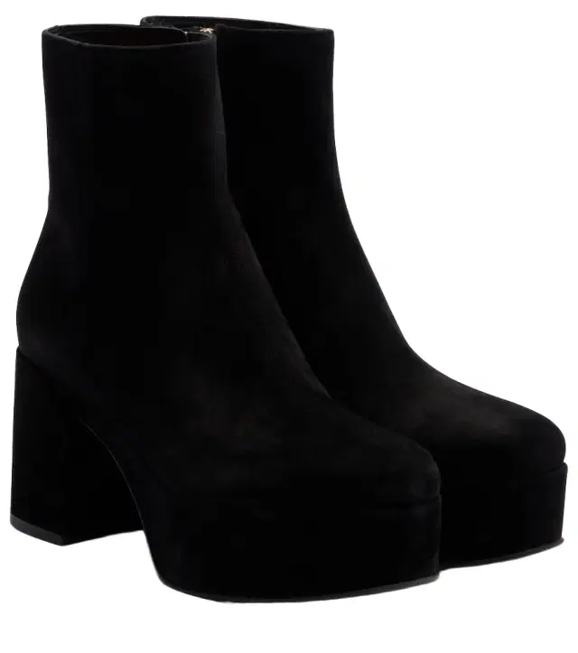 Gianvito Rossi Sally suede platform ankle boots