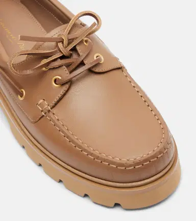Gianvito Rossi Olonne leather boat shoes | Thumbnail 2 Gianvito Rossi Olonne leather boat shoes | Thumbnail 2